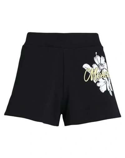 Moschino Woman Beach Shorts And Pants Black Size L Cotton, Elastane