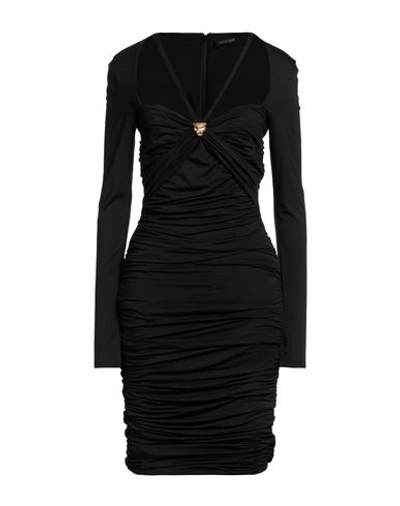 Roberto Cavalli Woman Midi Dress Black Size 4 Viscose, Elastane