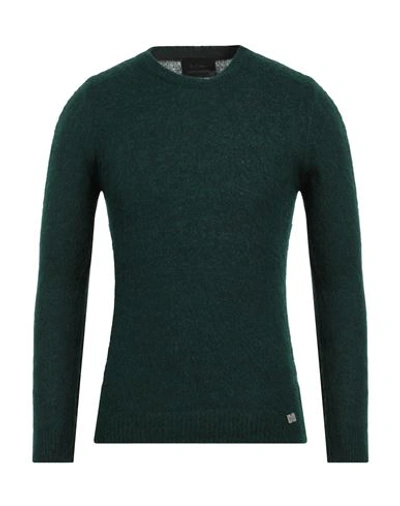 Bl.11  Block Eleven Bl.11 Block Eleven Man Sweater Dark Green Size S Acrylic