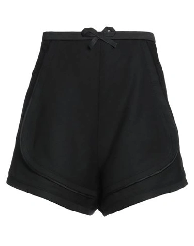 Coperni Woman Shorts & Bermuda Shorts Black Size 10 Wool, Polyester