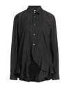 Comme Des Garçons Shirt Black Ruffled Shirt