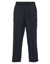 THE SEAFARER THE SEAFARER MAN PANTS MIDNIGHT BLUE SIZE 36 WOOL, LINEN