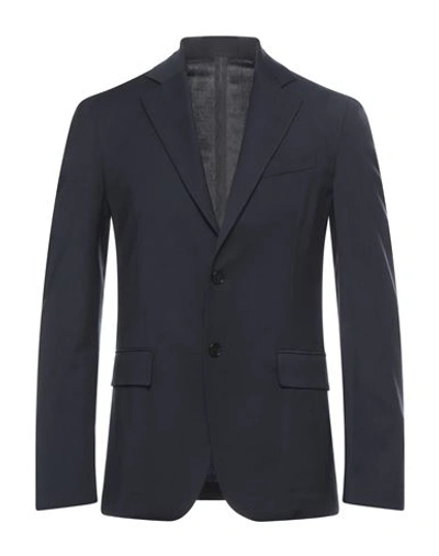 Versace Man Blazer Midnight Blue Size 38 Wool, Elastane