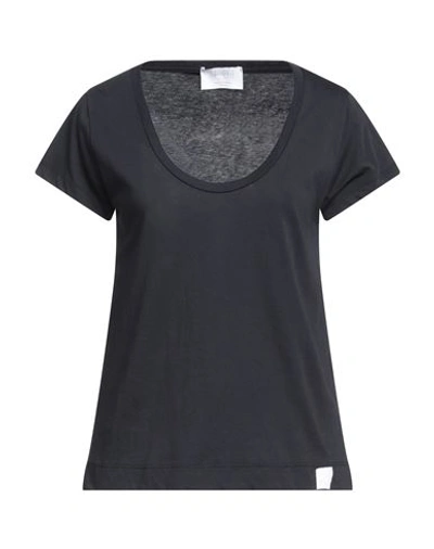 Daniele Fiesoli Woman T-shirt Midnight Blue Size 2 Cotton