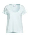 Daniele Fiesoli Woman T-shirt Light Green Size 3 Cotton