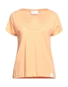 Daniele Fiesoli Woman T-shirt Apricot Size 3 Cotton In Orange