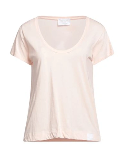 Daniele Fiesoli Woman T-shirt Light Pink Size 4 Cotton