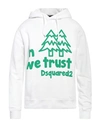 Dsquared2 Man Sweatshirt White Size M Cotton, Elastane