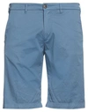 40weft Man Shorts & Bermuda Shorts Azure Size 32 Cotton, Elastane In Blue