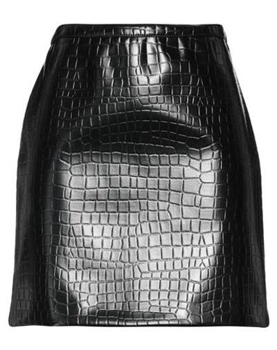 Boutique Moschino Woman Mini Skirt Black Size 4 Polyester