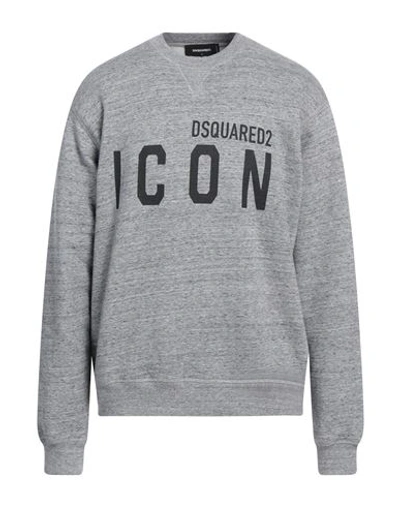 Dsquared2 Man Sweatshirt Grey Size L Cotton