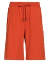 Dolce & Gabbana Man Shorts & Bermuda Shorts Orange Size 30 Cotton, Polyester