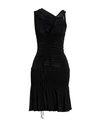 N°21 Woman Mini Dress Black Size 6 Viscose, Polyester, Elastane