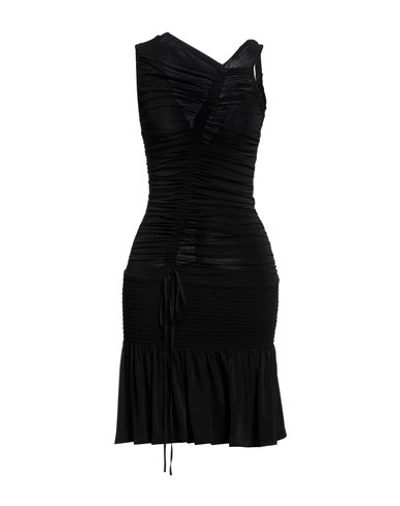 N°21 Woman Mini Dress Black Size 8 Viscose, Polyester, Elastane