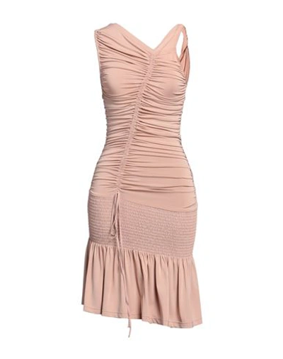 N°21 Woman Mini Dress Blush Size 8 Viscose, Polyester, Elastane In Pink