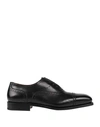 Ferragamo Man Lace-up Shoes Black Size 6.5 Calfskin In Black