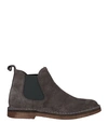 Cafènoir Man Ankle Boots Lead Size 9 Soft Leather In Grey