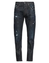 Dondup Man Denim Pants Blue Size 36 Cotton In Blue