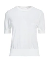 Daniele Fiesoli Woman Sweater White Size 4 Cotton, Modal