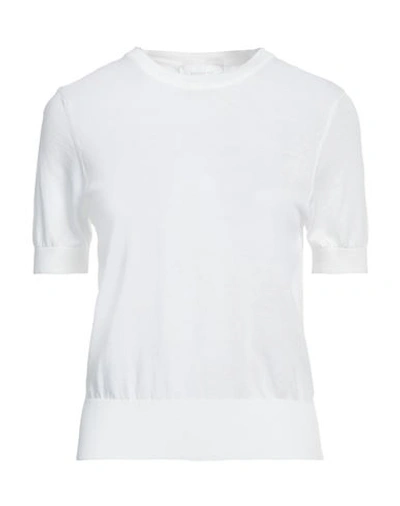 Daniele Fiesoli Woman Sweater White Size 3 Cotton, Modal