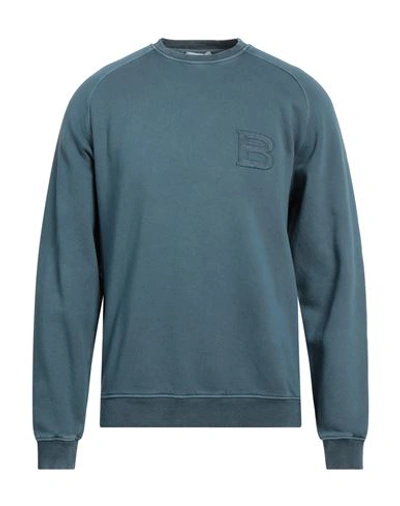 Boglioli Man Sweatshirt Pastel Blue Size Xxl Cotton
