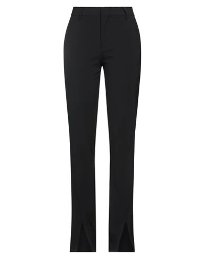 Dondup Woman Pants Black Size 6 Polyester, Virgin Wool, Elastane