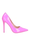Sexy Woman Woman Pumps Fuchsia Size 10 Rubber In Pink