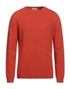 Boglioli Man Sweater Orange Size Xxl Wool, Cashmere