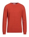 Boglioli Man Sweater Orange Size M Wool, Cashmere