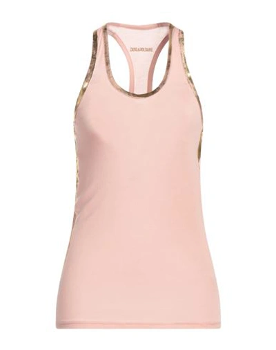 Zadig & Voltaire Woman Tank Top Blush Size L Modal In Pink