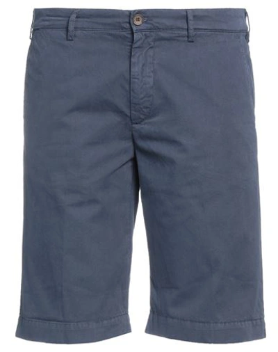Lyle & Scott Man Shorts & Bermuda Shorts Navy Blue Size 30 Cotton