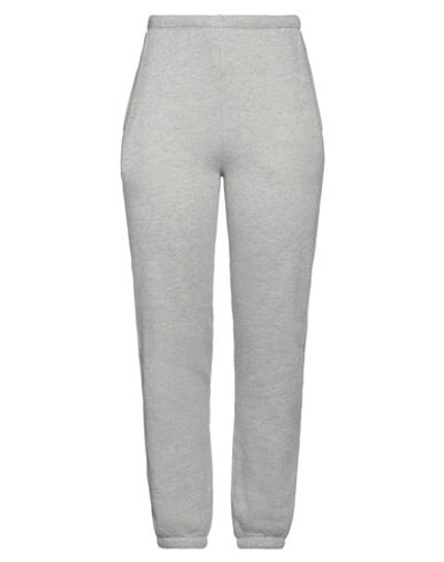 Re/done By Hanes Woman Pants Light Grey Size L Cotton