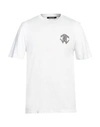 Roberto Cavalli Man T-shirt White Size S Cotton