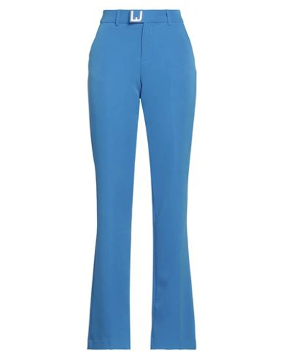 Liu •jo Woman Pants Azure Size 8 Polyester, Elastane In Blue