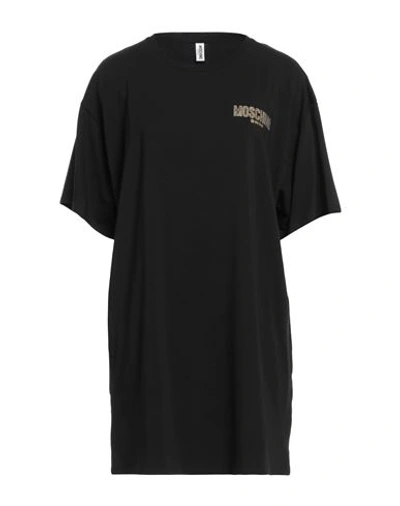 Moschino Woman T-shirt Black Size Xs Cotton, Elastane