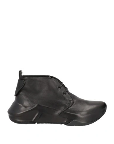 Giorgio Armani Man Lace-up Shoes Black Size 12 Soft Leather