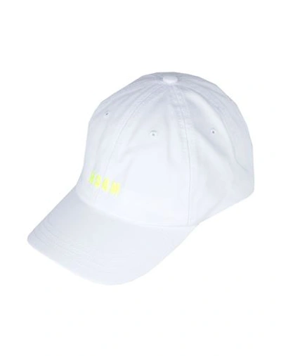 Msgm Hats In White