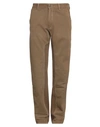 Burberry Man Pants Camel Size 38 Cotton In Beige