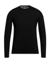 +39 Masq Man Sweater Black Size 36 Merino Wool