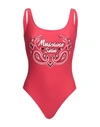 Moschino Woman One-piece Swimsuit Red Size 4 Polyamide, Elastane