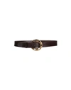 Dolce & Gabbana Woman Belt Dark Brown Size 42 Soft Leather