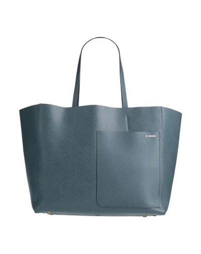 Valextra Woman Handbag Midnight Blue Size - Calfskin In Blue