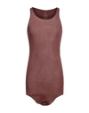 Rick Owens Man Tank Top Cocoa Size S Cotton In Brown