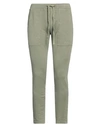 Authentic Original Vintage Style Man Pants Military Green Size Xl Linen, Cotton, Elastane