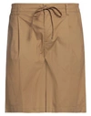 Grey Daniele Alessandrini Man Shorts & Bermuda Shorts Camel Size 30 Cotton In Beige