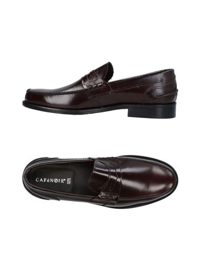 Cafènoir Man Loafers Burgundy Size 7 Leather In Red