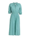 Katia Giannini Woman Jumpsuit Emerald Green Size 8 Cotton In Green