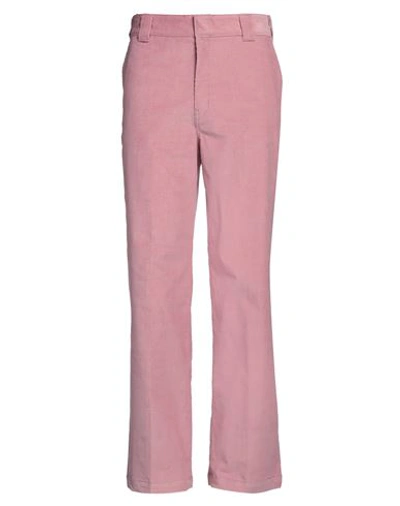 Dickies Man Pants Pastel Pink Size 32 Cotton, Polyester, Elastane
