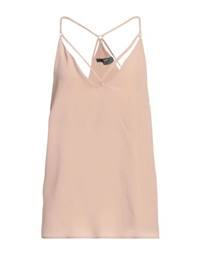 Seventy Sergio Tegon Seventy Venezia Woman Top Blush Size 8 Acetate, Silk In Pink