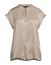Armani Exchange Woman Shirt Khaki Size S Viscose In Beige